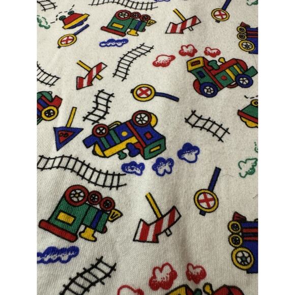 Vintage Peek-A-Babe 3-6 Months Infant One Piece Bodysuit Trains - Picture 5 of 8